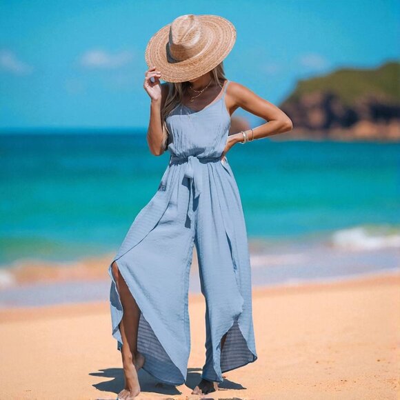 Cupshe Pants - Cupshe Belted Flowy Cami Jumpsuit Size Large